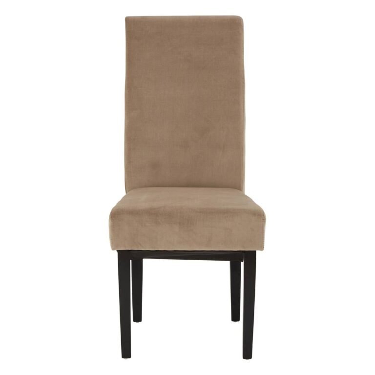 Crowhurst Mink Cotton Velvet Dining Chair