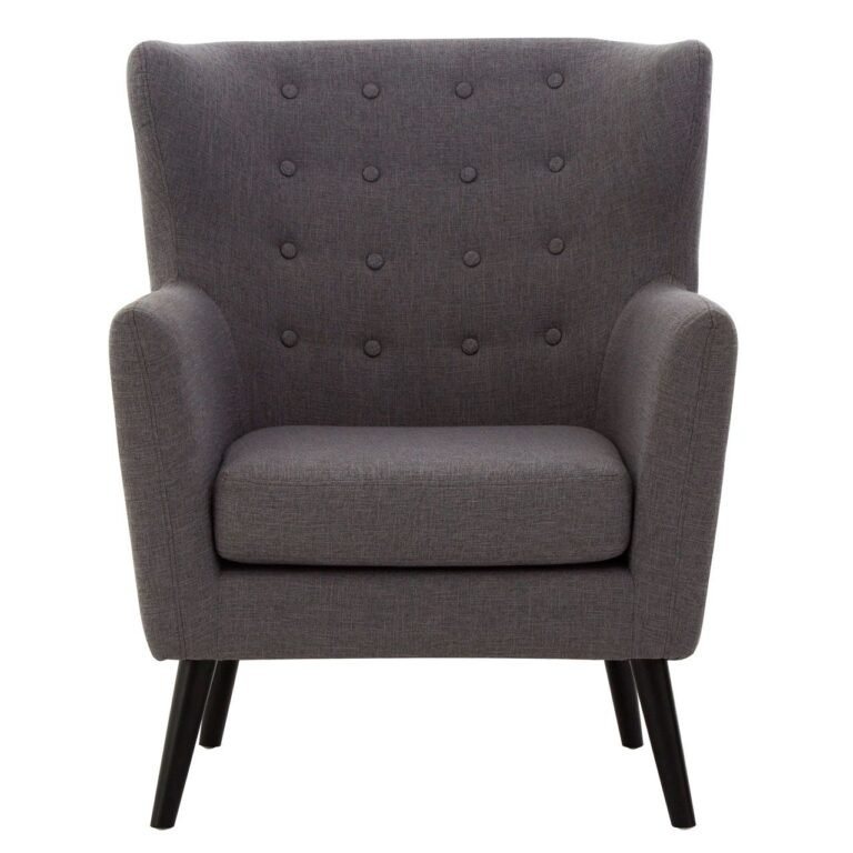 Ensek Grey Fabric Armchair
