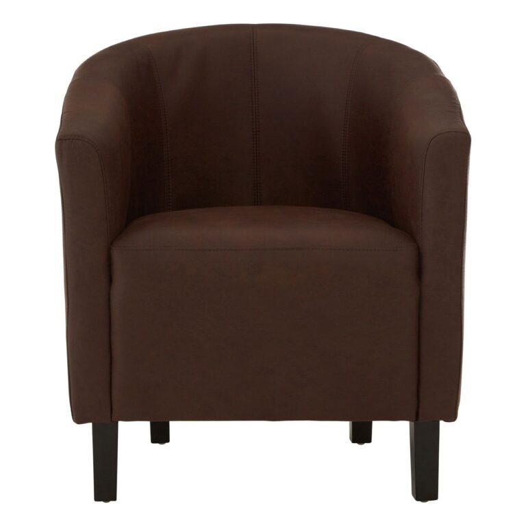 Olv Foundry Leather Effect Chair
