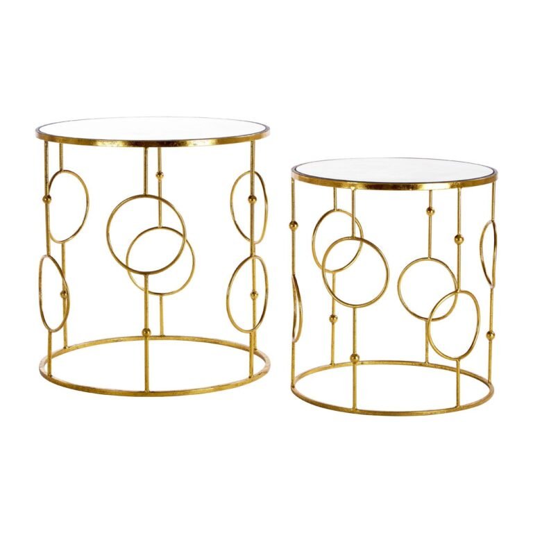 Avery Gold Metal Tables - Set Of 2