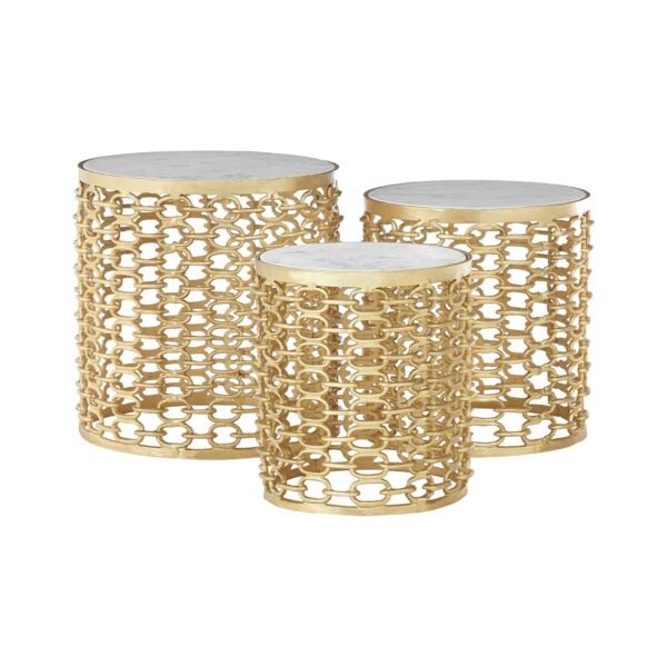 Foxley Aluminium Side Tables - Set Of 3 - Image 2