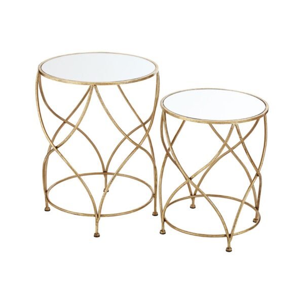 Whits Mirrored Top Side Tables - Image 2