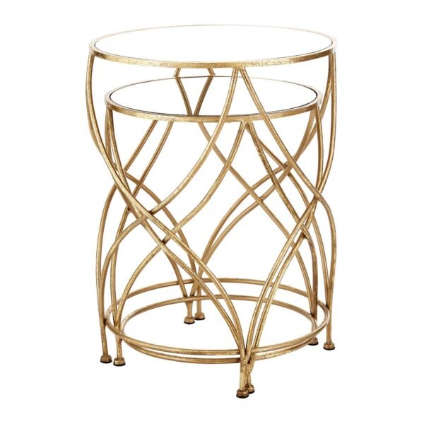 Whits Mirrored Top Side Tables - Image 4