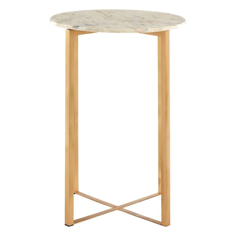 Foxley White Marble Table With Lattice Base