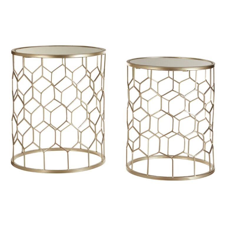 Canik Honeycomb Side Tables - Set Of 2