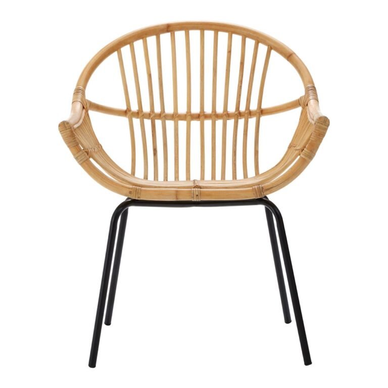 Albury Natural Rattan / Metal Chair