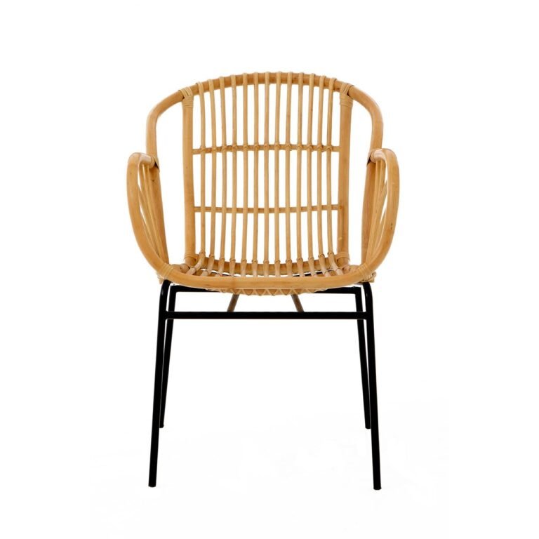 Albury Natural Rattan Chair With Raised Sides
