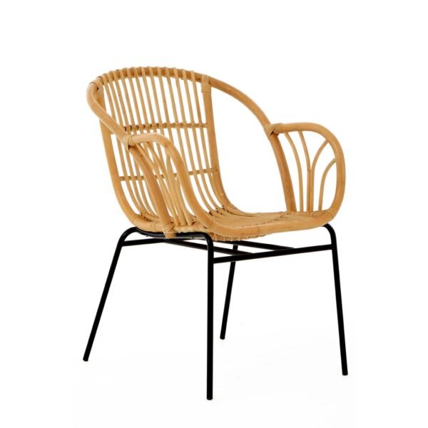 Lagom Natural Rattan Chair With Raised Sides - Chaises, Arm chairs ...
