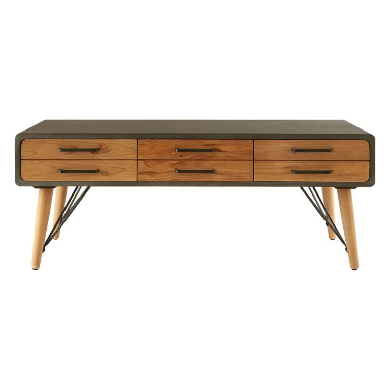 Cromwell Coffee Table With Six Drawers