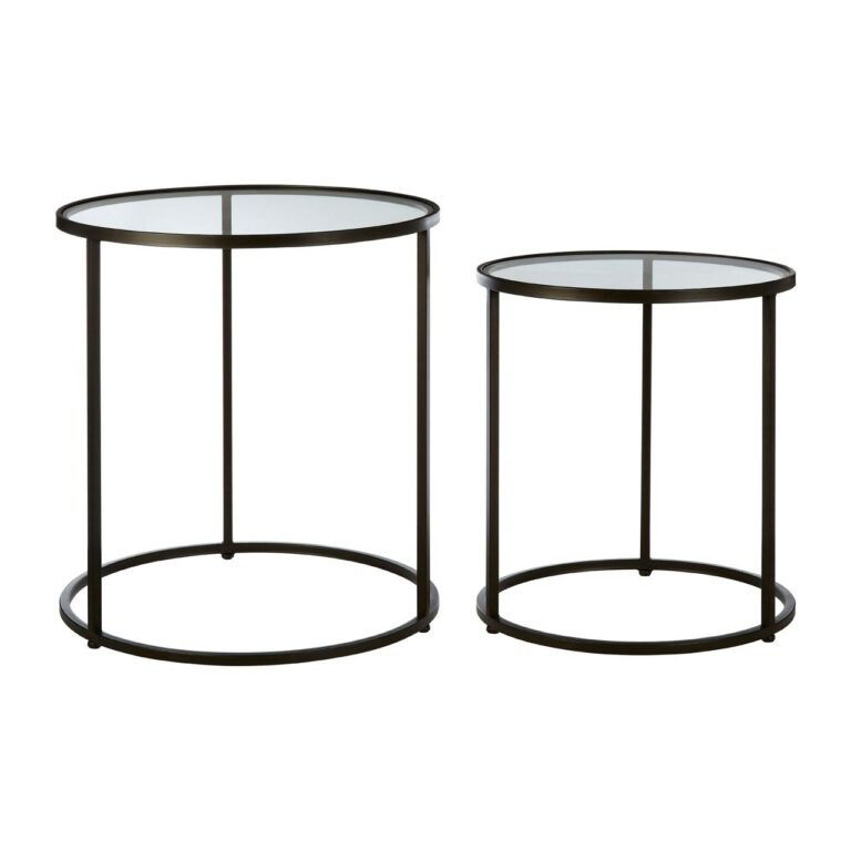 Cromwell Set Of 2 Glass Side Tables
