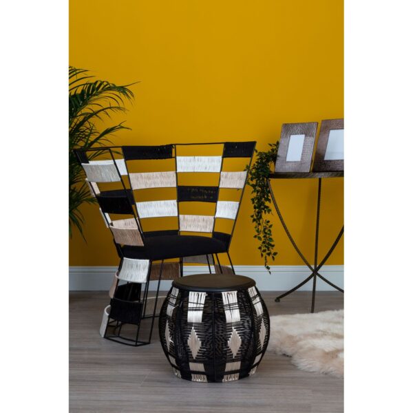 Laniere Beige / Black / White Chair - Image 5