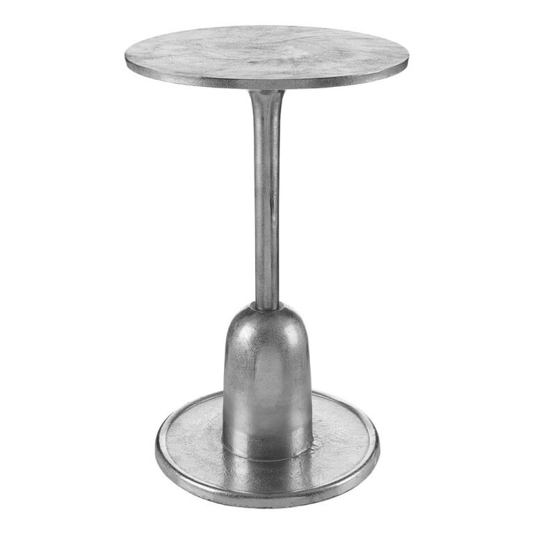 Tallie Side Table With Silver Finish