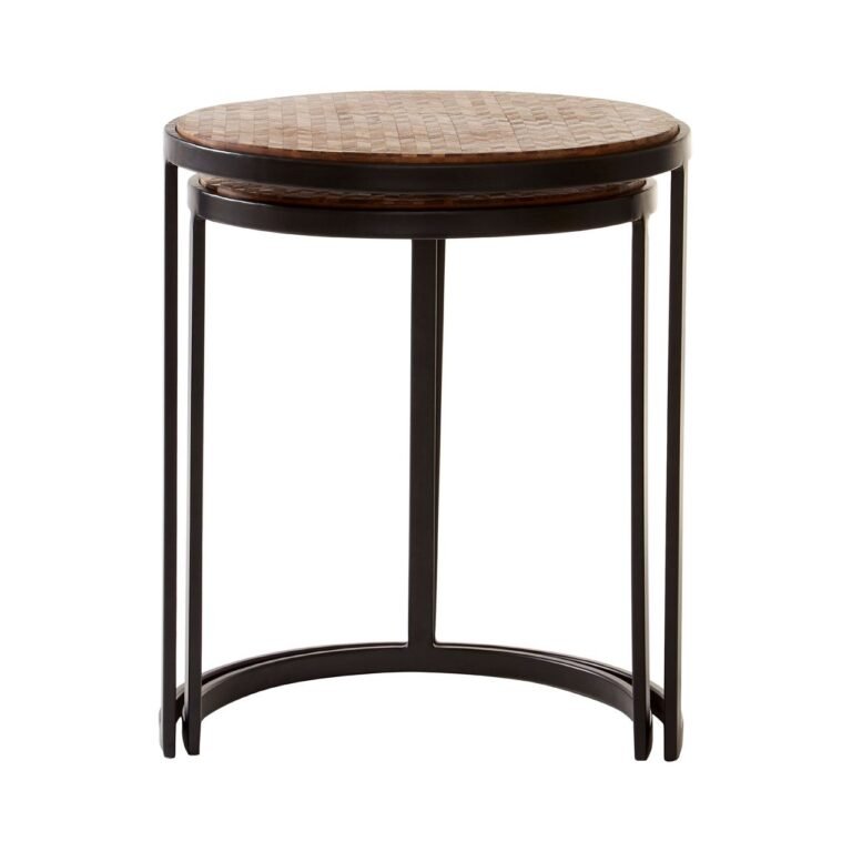 Tallie Chevron Side Tables