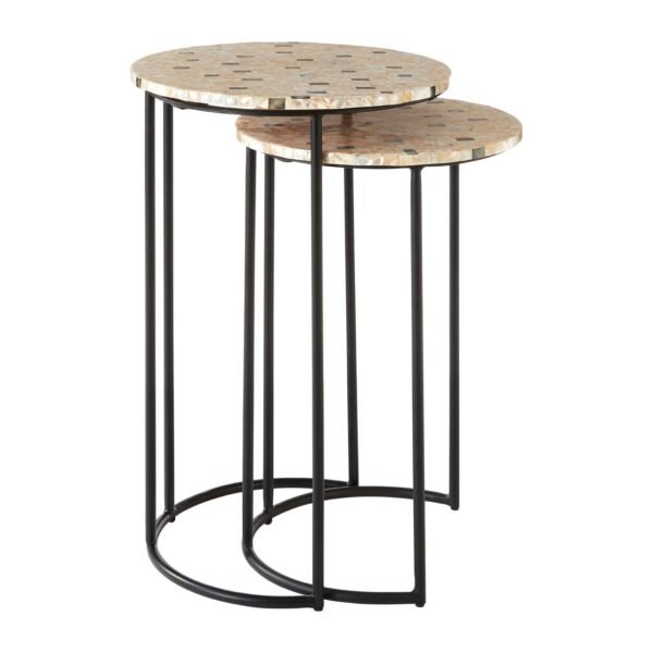 Tallie Mother Of Pearl Side Tables