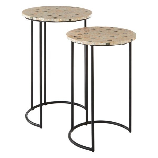 Tallie Mother Of Pearl Side Tables - Image 2