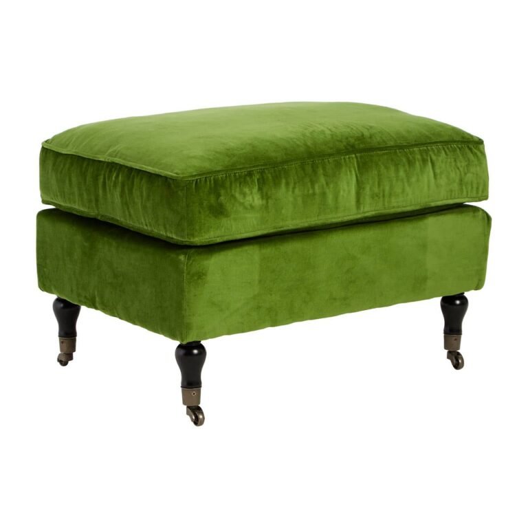 Grekle Velvet Plush Footstool