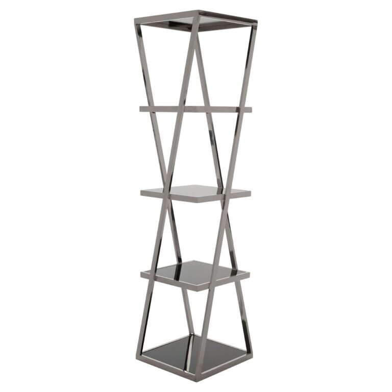 Langley Chrome Finish Shelf Unit