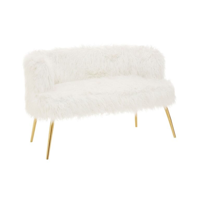 Alammie Sofa With Gold Finish Legs