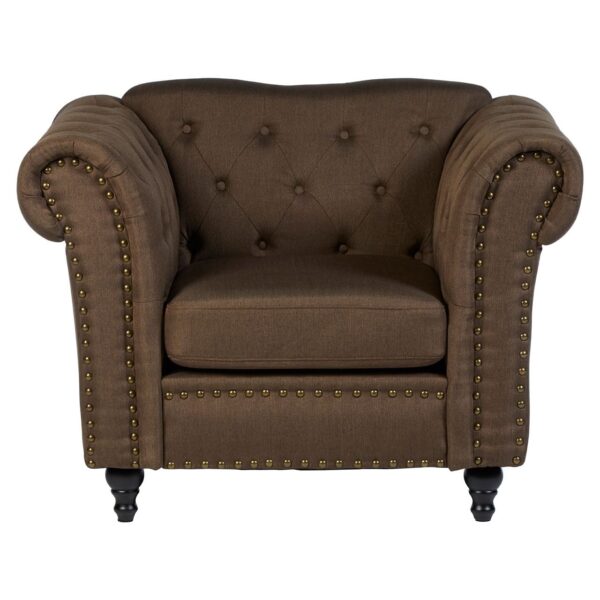 Poise Natural Chesterfield Chair