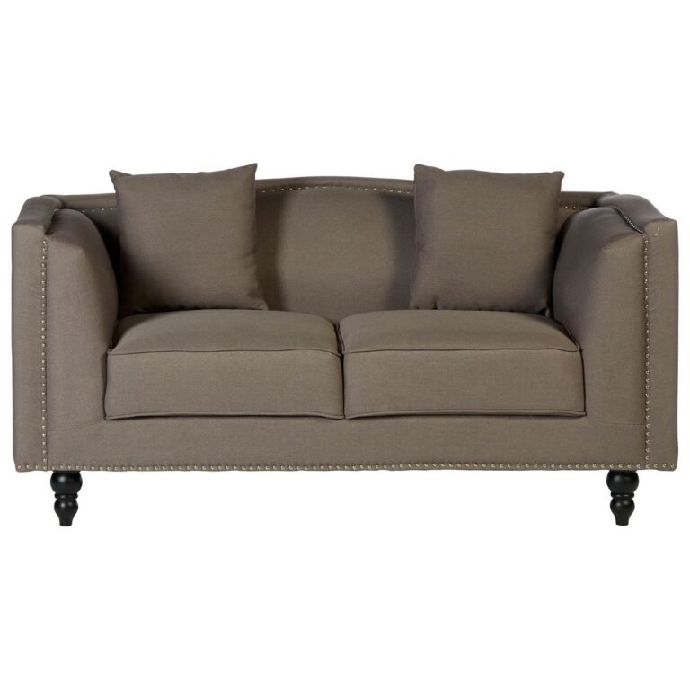 Teya 2 Seat Mink Fabric Sofa