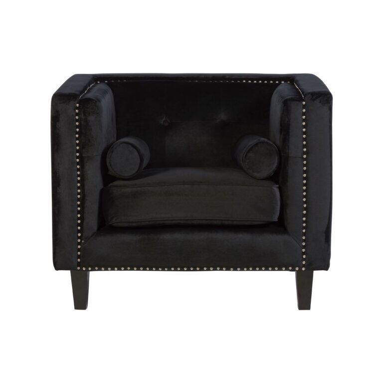 Salisa Black Velvet Chair