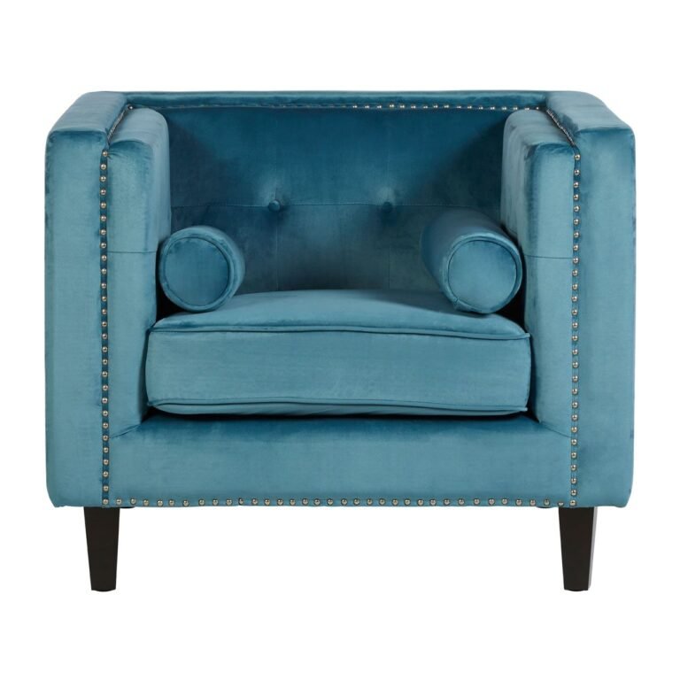 Salisa Blue Velvet Chair
