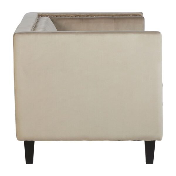 Salisa 2 Seat Mink Velvet Sofa - Image 3