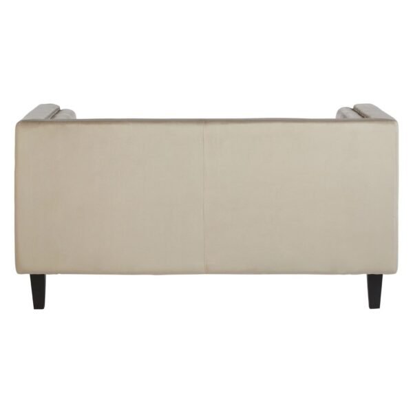 Salisa 2 Seat Mink Velvet Sofa - Image 4