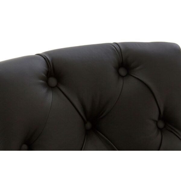 Argen Park Black Faux Leather Bar Chair - Image 5