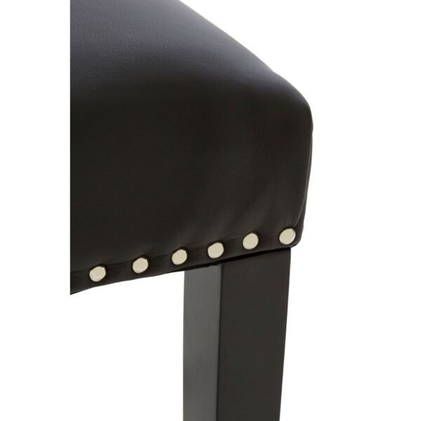 Argen Park Black Faux Leather Bar Chair - Image 7