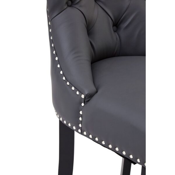 Argen Park Grey Faux Leather Bar Chair - Image 6