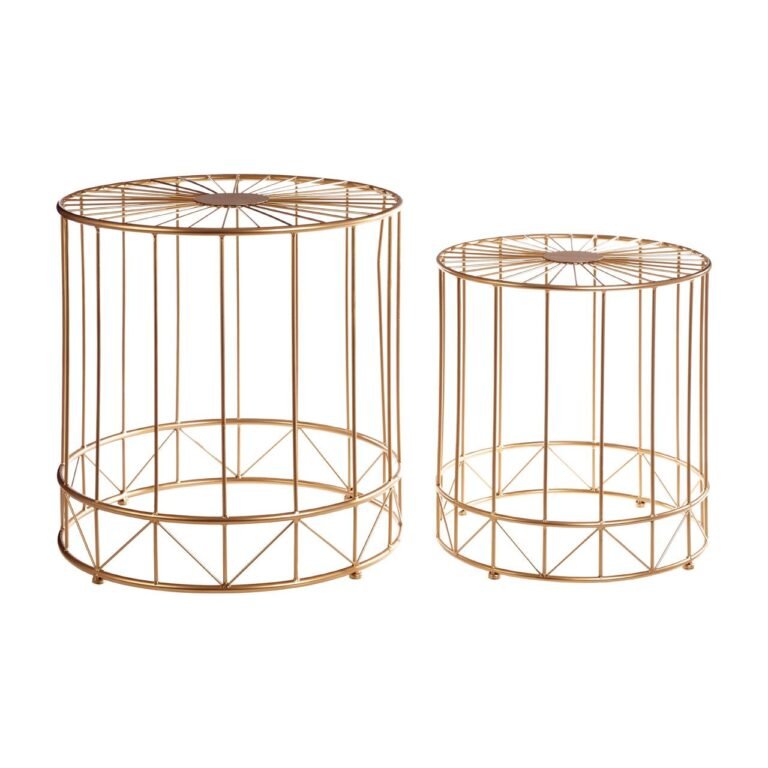 Bou Set Of 2 Lexi Round Side Tables