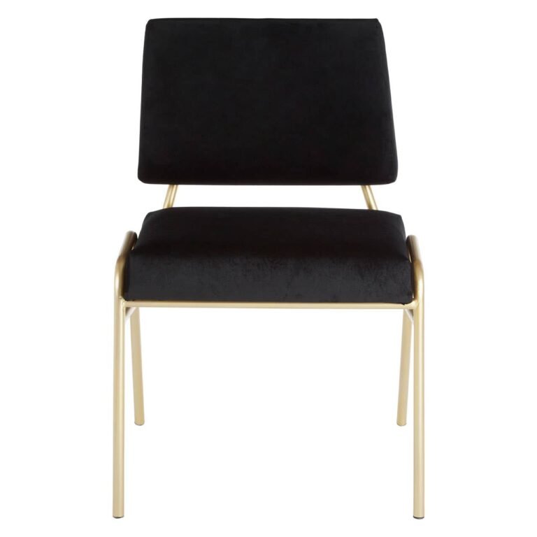 Durham Black Velvet Chair