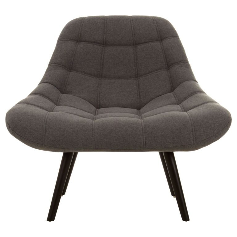 Holm Grey Faux Linen Chair