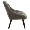 Holm Grey Faux Linen Chair - Image 3