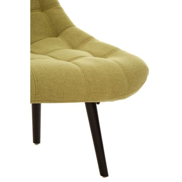 Holm Green Faux Linen Chair - Image 6