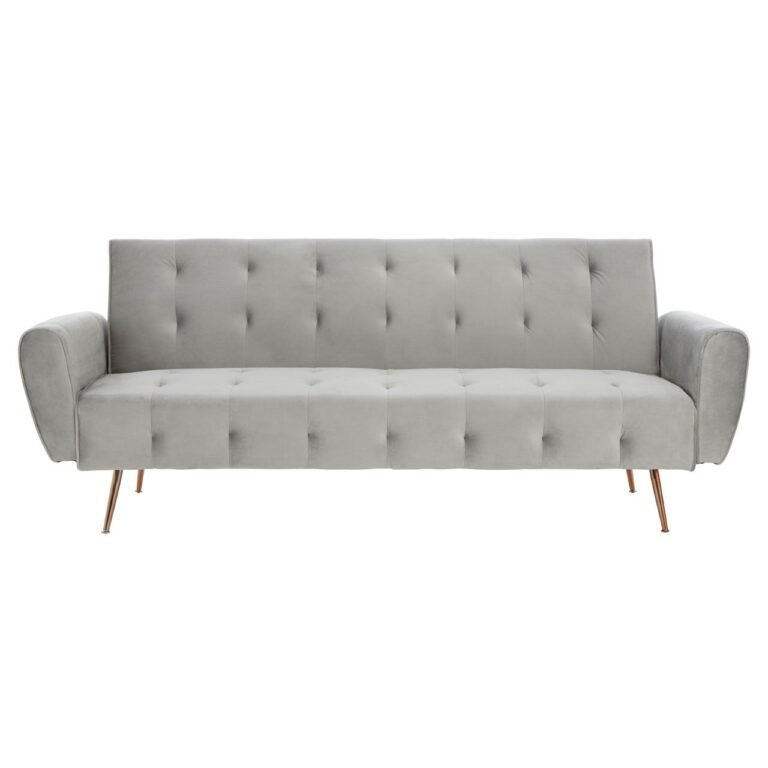 Bremley Grey Velvet Sofa Bed