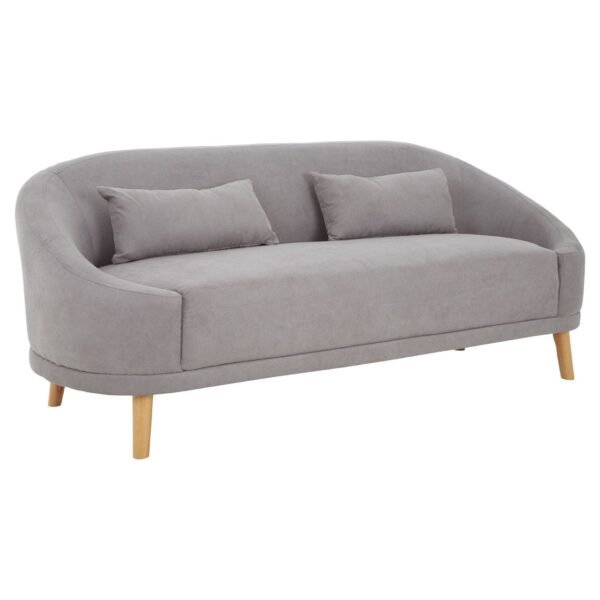 Hoff Grey Linen Sofa - Image 2