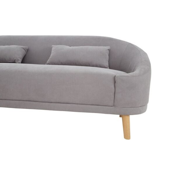 Hoff Grey Linen Sofa - Image 6