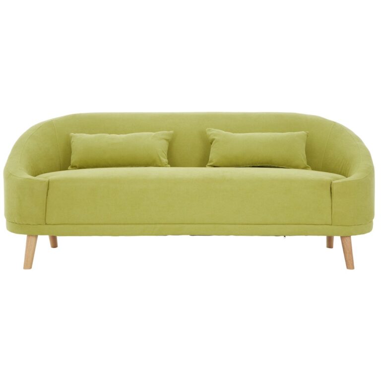 Hoff Green Linen Sofa
