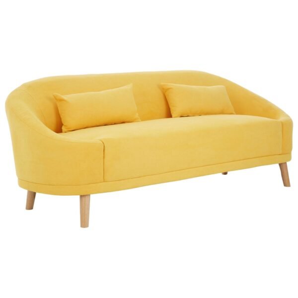 Hoff Yellow Linen Sofa - Image 2