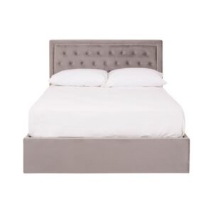 Savoir Brushed Steel Velet Double Bed