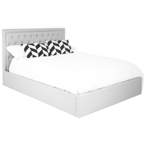 Savoir Light Grey King Size Ottoman Bed - Image 5