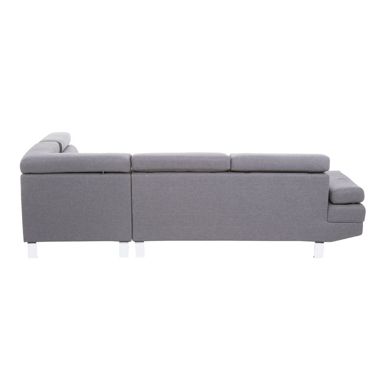 Alover Large Grey Linen Sofa Alover Large Grey Linen Sofa