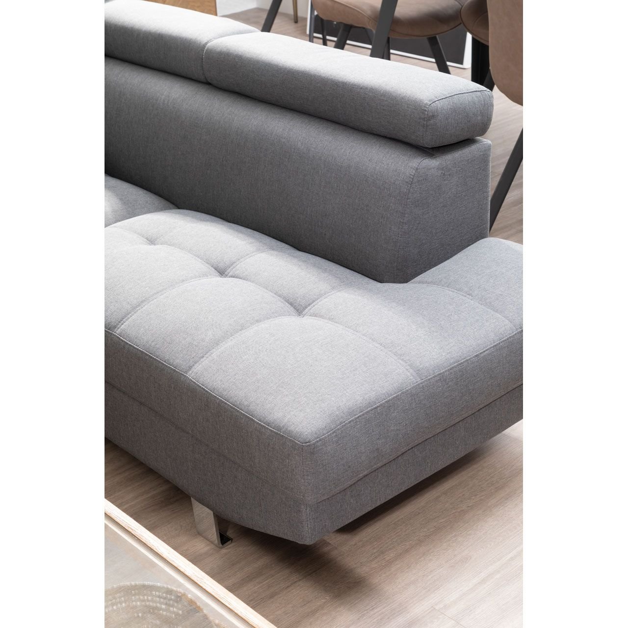 Alover Large Grey Linen Sofa Alover Large Grey Linen Sofa