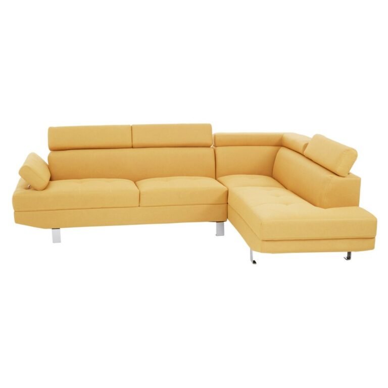 Alover Large Ochre Linen Sofa