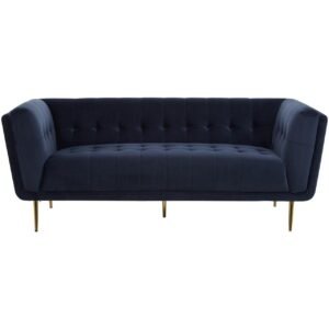 Gainsborough 3 Seat Blue Velvet Sofa