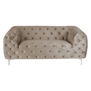 Norley 2 Seat Mink Velvet Sofa