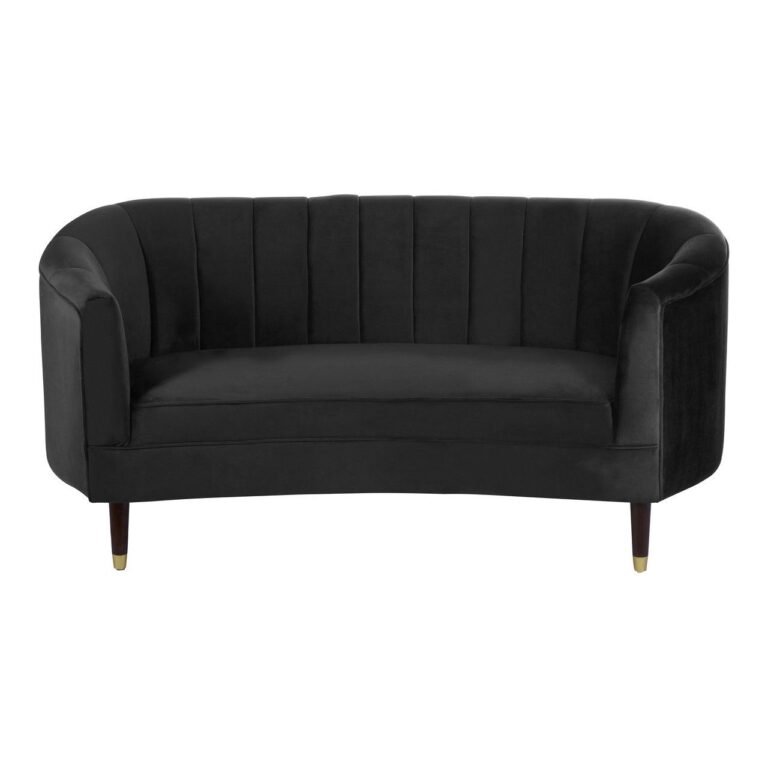 Hurste 2 Seat Black Sofa