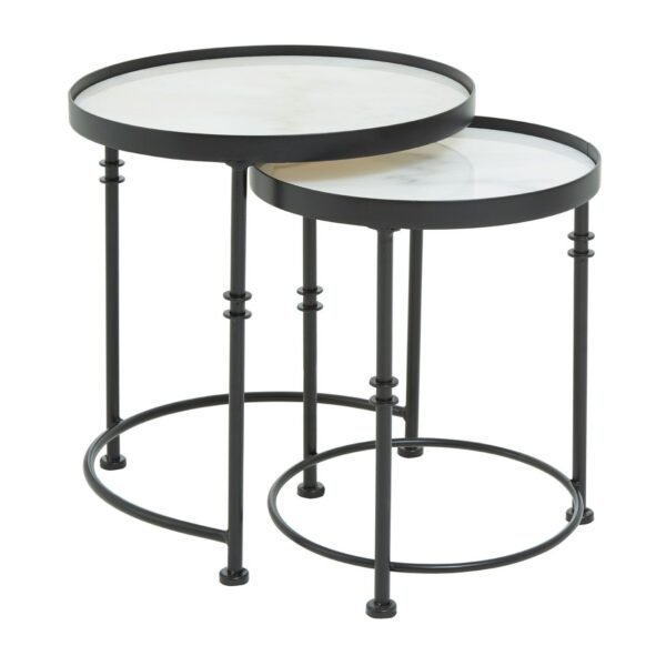 Canik Set Of 2 Round Side Tables